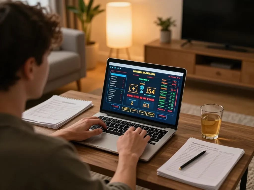 Engaging online casino experience at https://mm88.london/ with player focused on strategic betting.