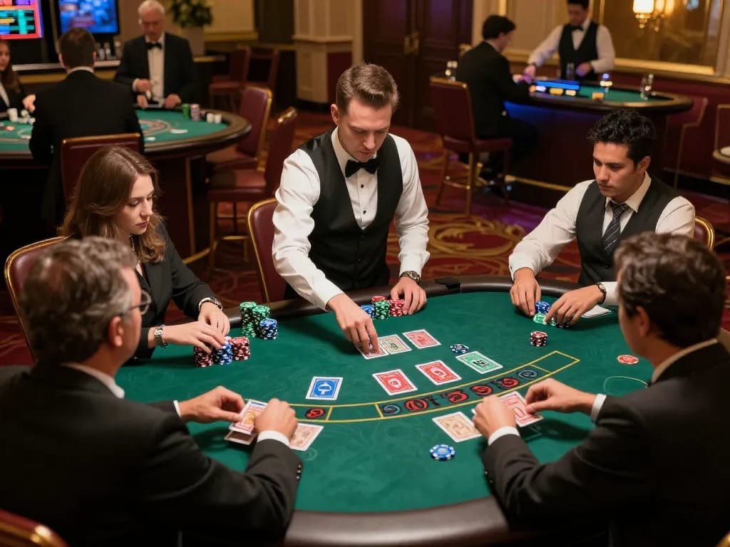 Get ready for action with tr88 during a high-stakes blackjack game in an upscale Las Vegas casino