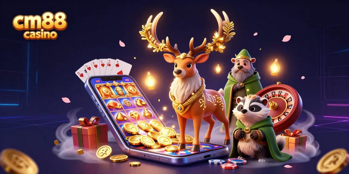 Engage in excitement with cm88 casino's vibrant 3D exploration of slot games and winning opportunities.