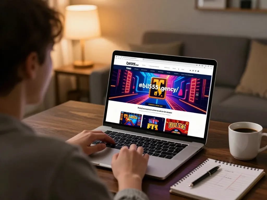 Engaging online gambling experience on BL555 with player analyzing betting strategies.