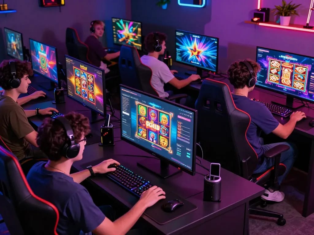 Engaging Sun Win online gaming platform scene with diverse players enjoying interactive games.