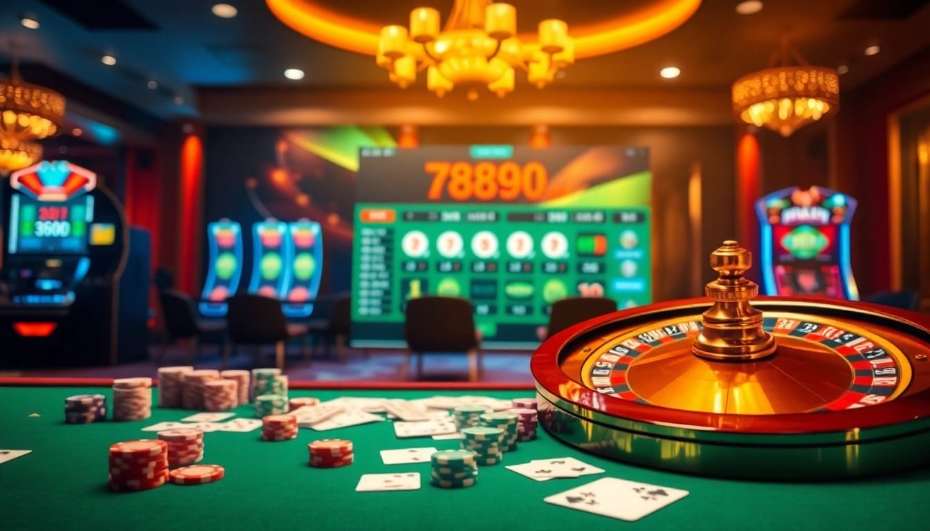 Experience thrilling casino action with the vibrant atmosphere of https://789fcom.asia/ featuring roulette and poker elements.