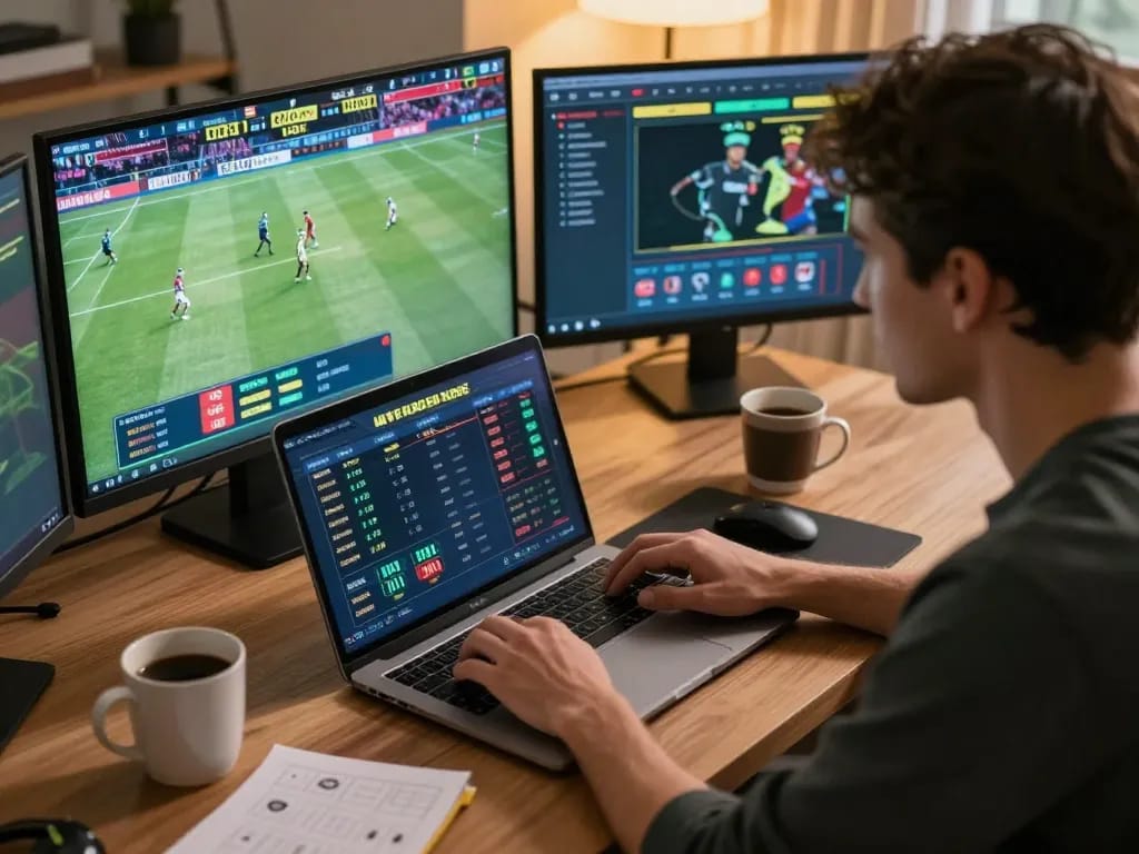 Engage with iwin club while strategically betting on sports in a modern home environment.