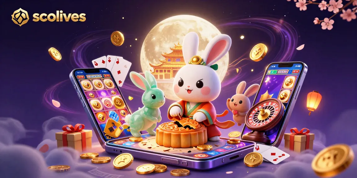 Join the fun with socolives as the moon rabbit produces poker chips while playing exciting casino games!