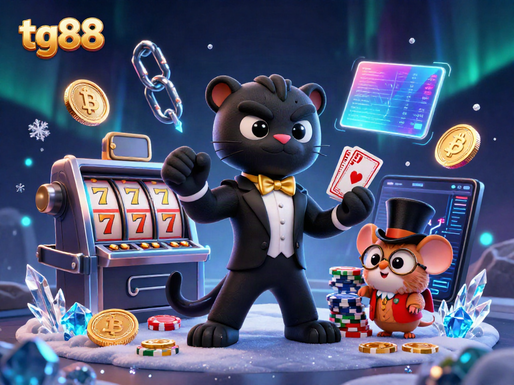 Engage with tg88's thrilling live casino action featuring stylish characters and vibrant game elements.