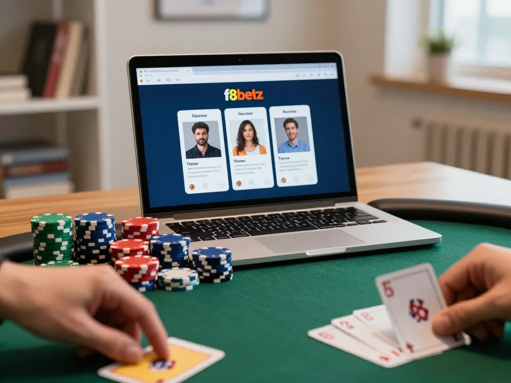 Engage in online gambling at f8betz with a friendly poker game atmosphere.