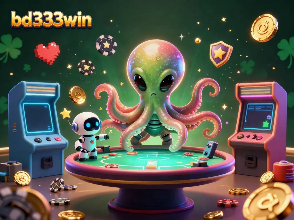 Engage in thrilling gameplay at bd333win featuring a cosmic poker showdown with vibrant casino elements.