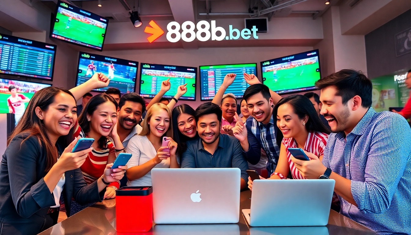 Engaging players enjoying immersive betting experiences on 888b.bet.