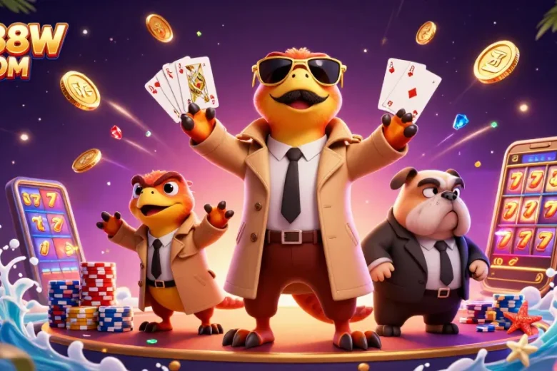 Experience excitement with NK88W COM as three raptors sneak into a VIP casino lounge.