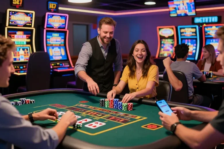 Experience thrilling gameplay at credit card casinos like https://fimltd.co.uk with diverse players enjoying exciting wins.