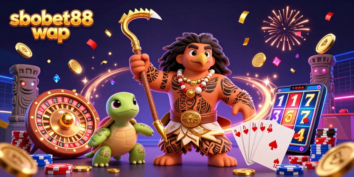 Bet on sbobet88 wap with immersive 3D casino elements featuring engaging characters and dynamic gaming visuals.