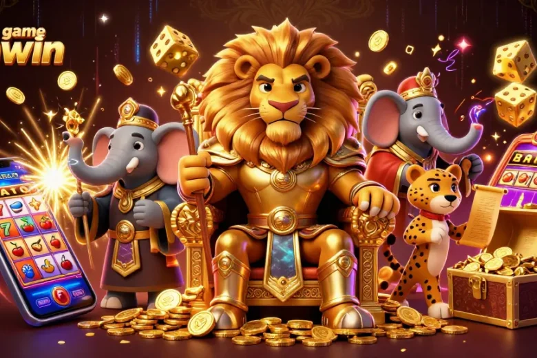Experience the excitement of cổng game sunwin with the lion king and dynamic casino elements!